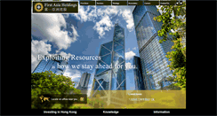 Desktop Screenshot of firstasiaholdings.com